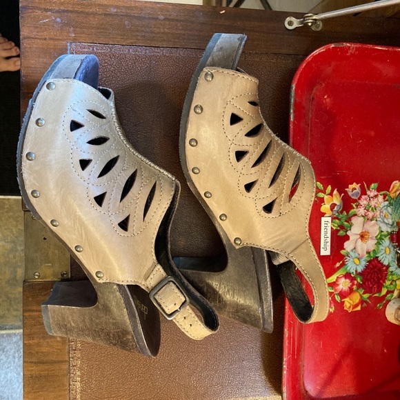 Dansko Rowena Tan Leather Slingback Sandals 38 - Picture 2 of 9